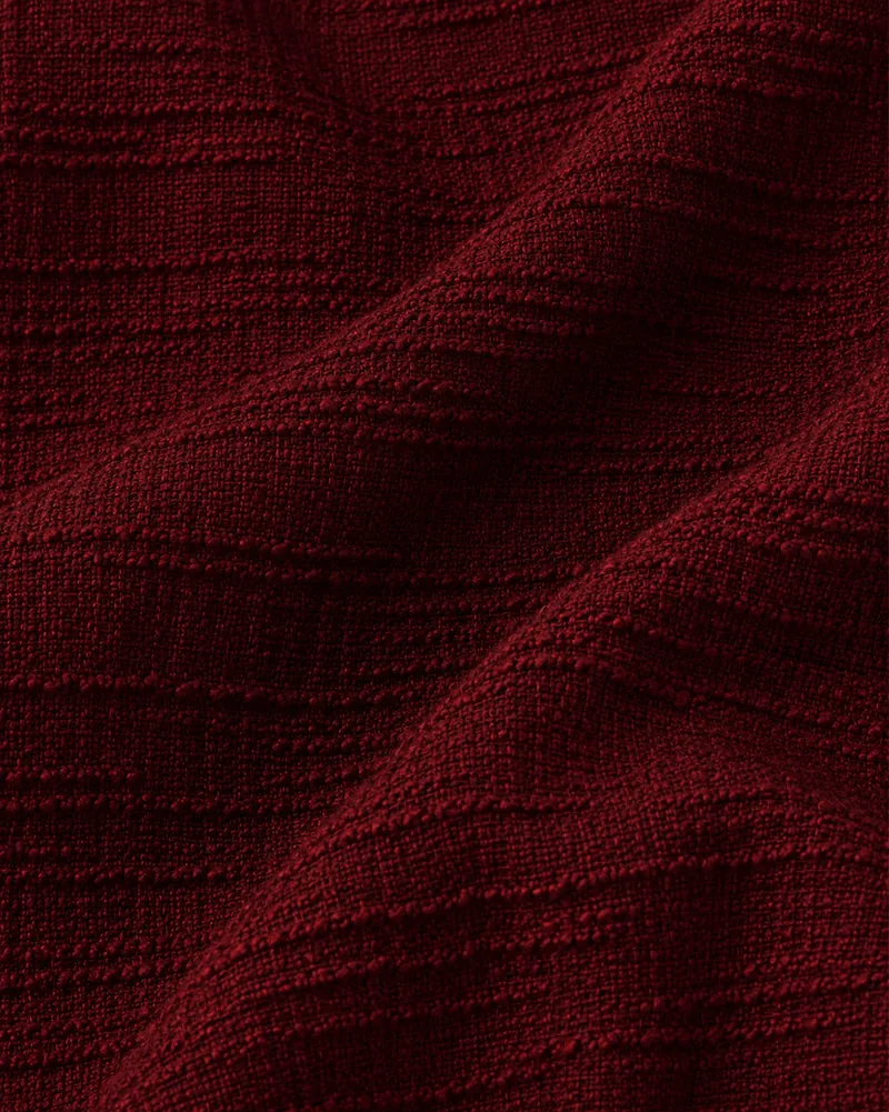 Blusa Alfaiataria Statement Ponte Deep Vermelho Tweed - foto 3