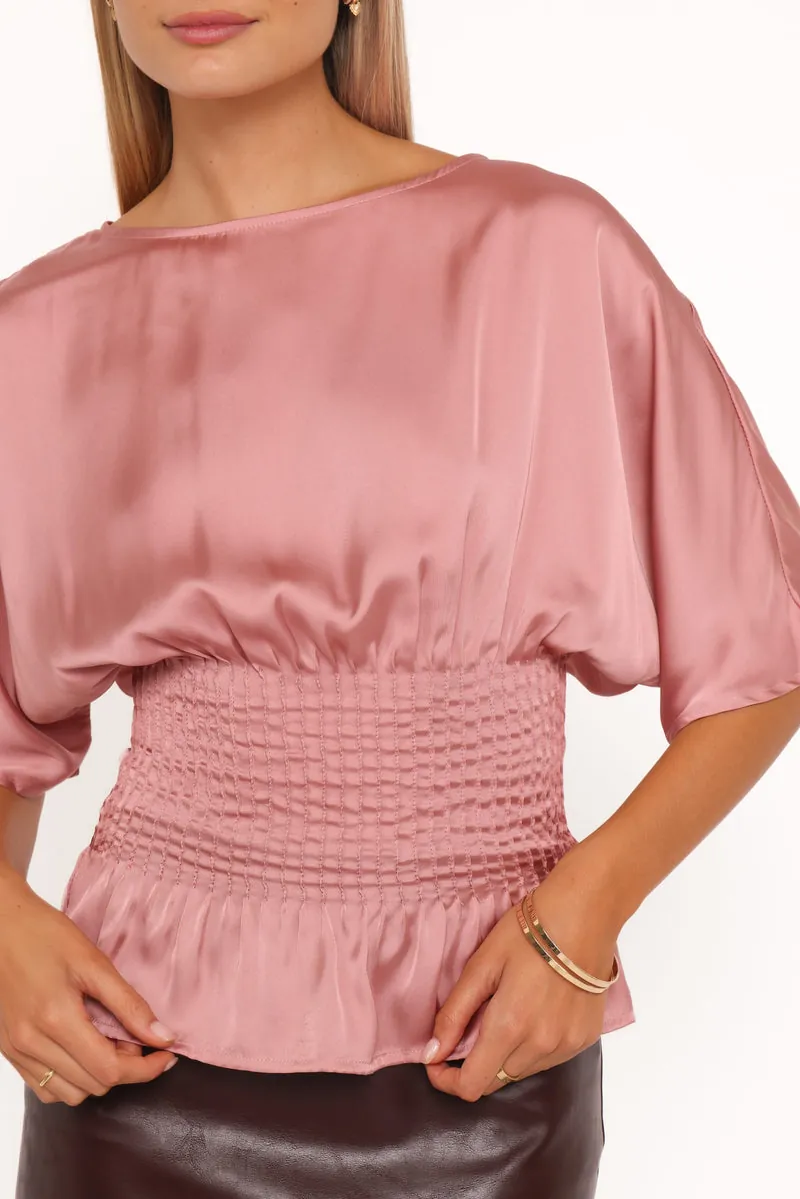 Blusa Cherish Pintuck Rose - foto 3