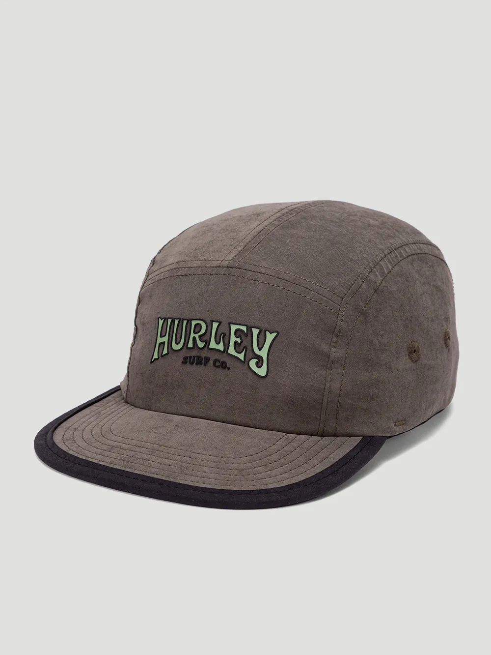 Boné Hurley Five Bells Aba Reta Verde Militar - foto 1