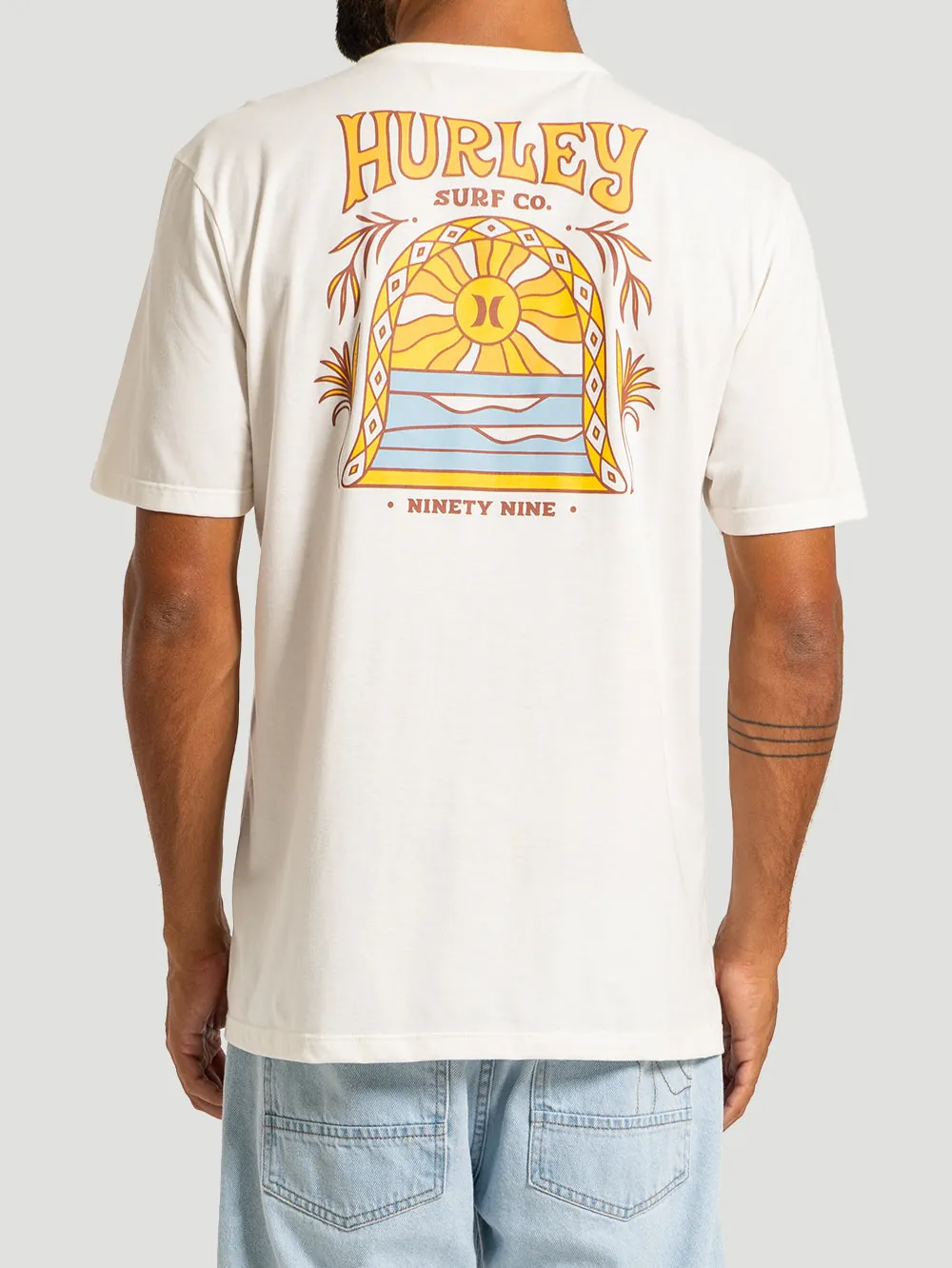 Camiseta Manga Curta Hurley Bells Off White - foto 2