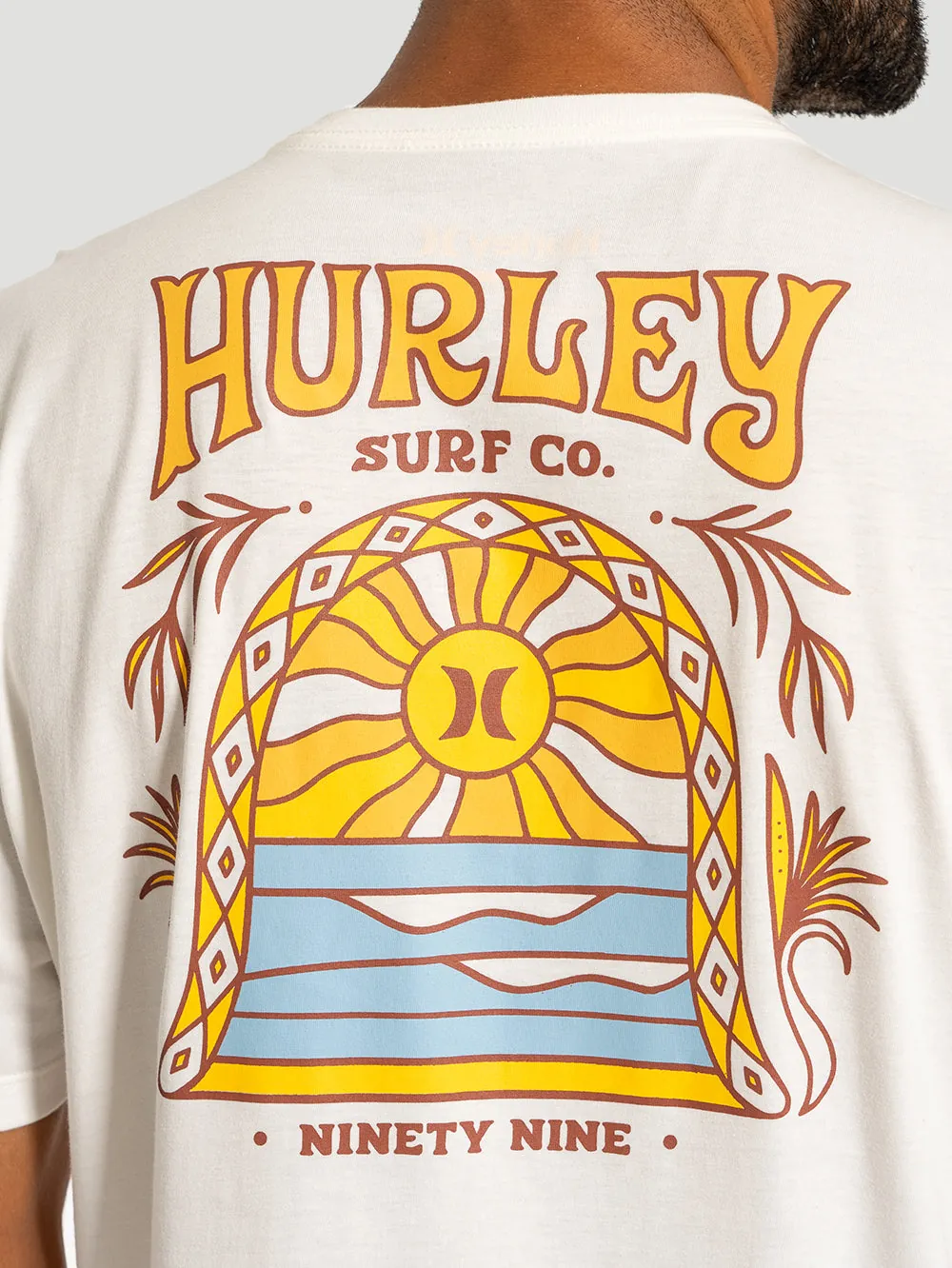 Camiseta Manga Curta Hurley Bells Off White - foto 3