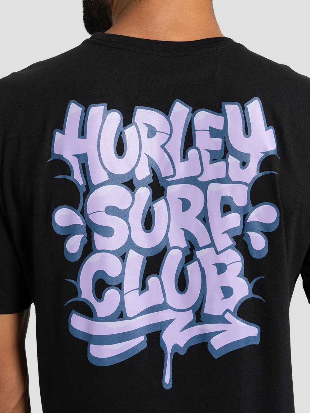 Camiseta Manga Curta Hurley Bombcloud Preta - foto 3