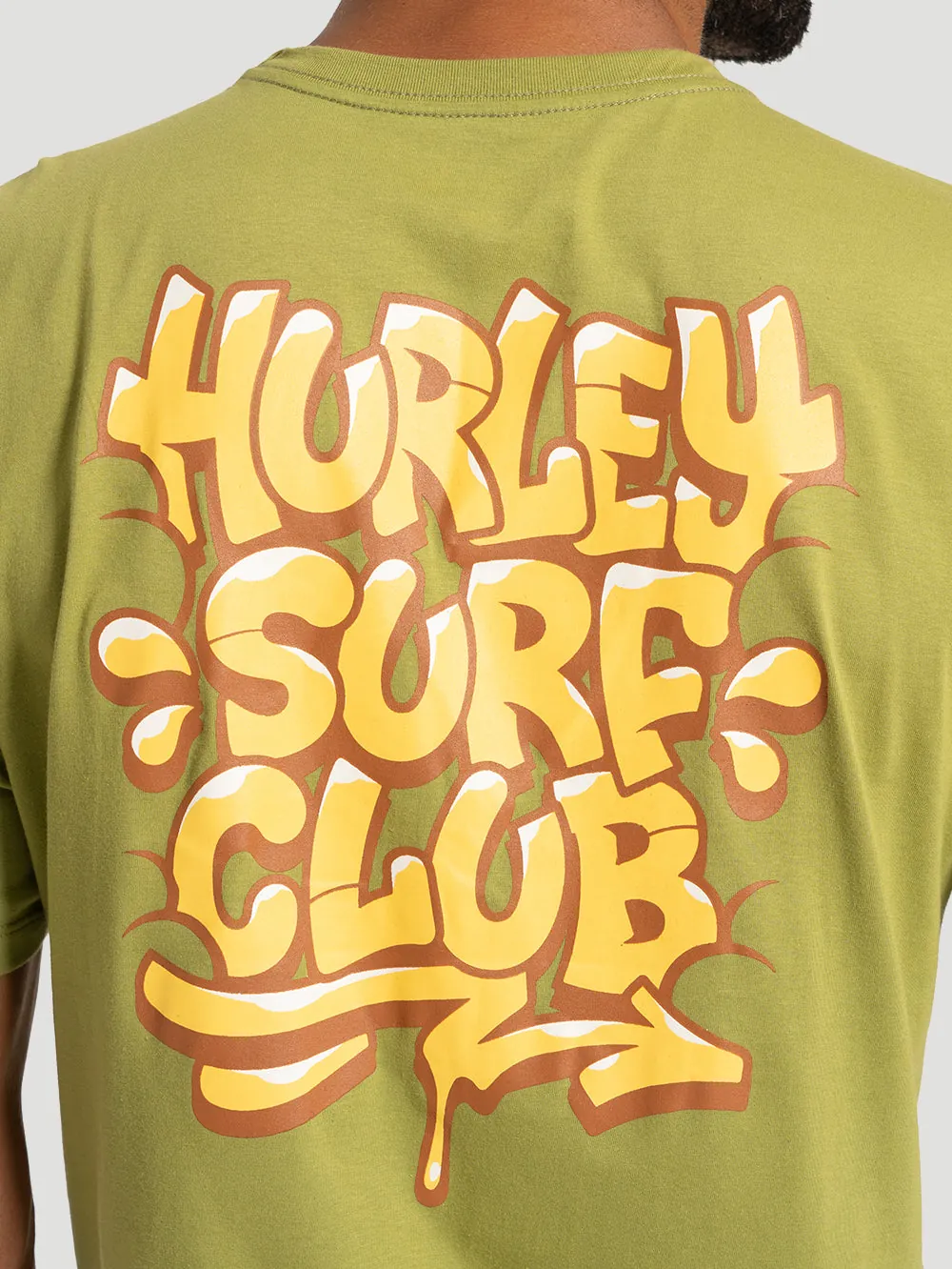 Camiseta Manga Curta Hurley Bombcloud Verde - foto 3