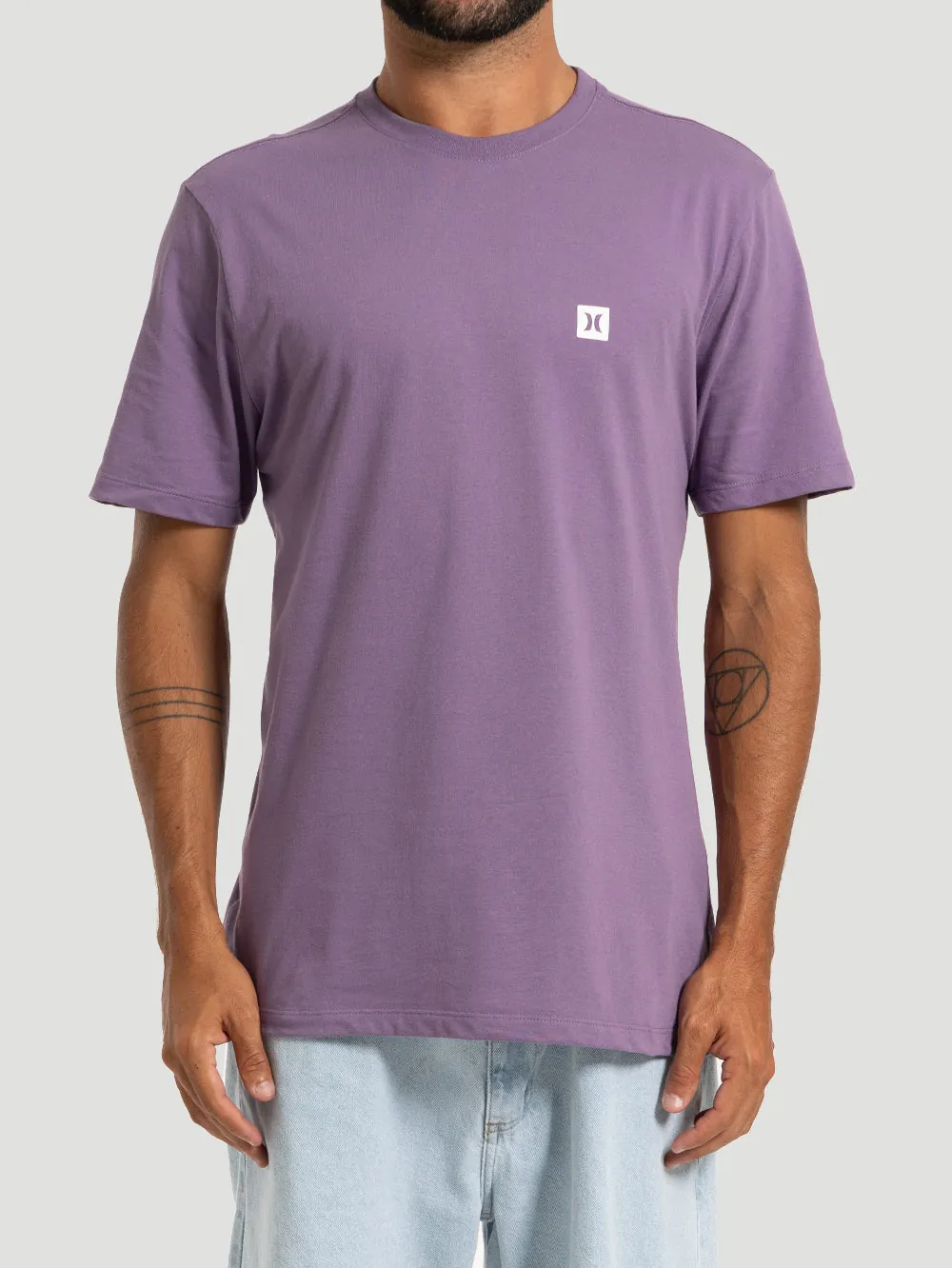 Camiseta Manga Curta Hurley Mini Icon Roxo - foto 1