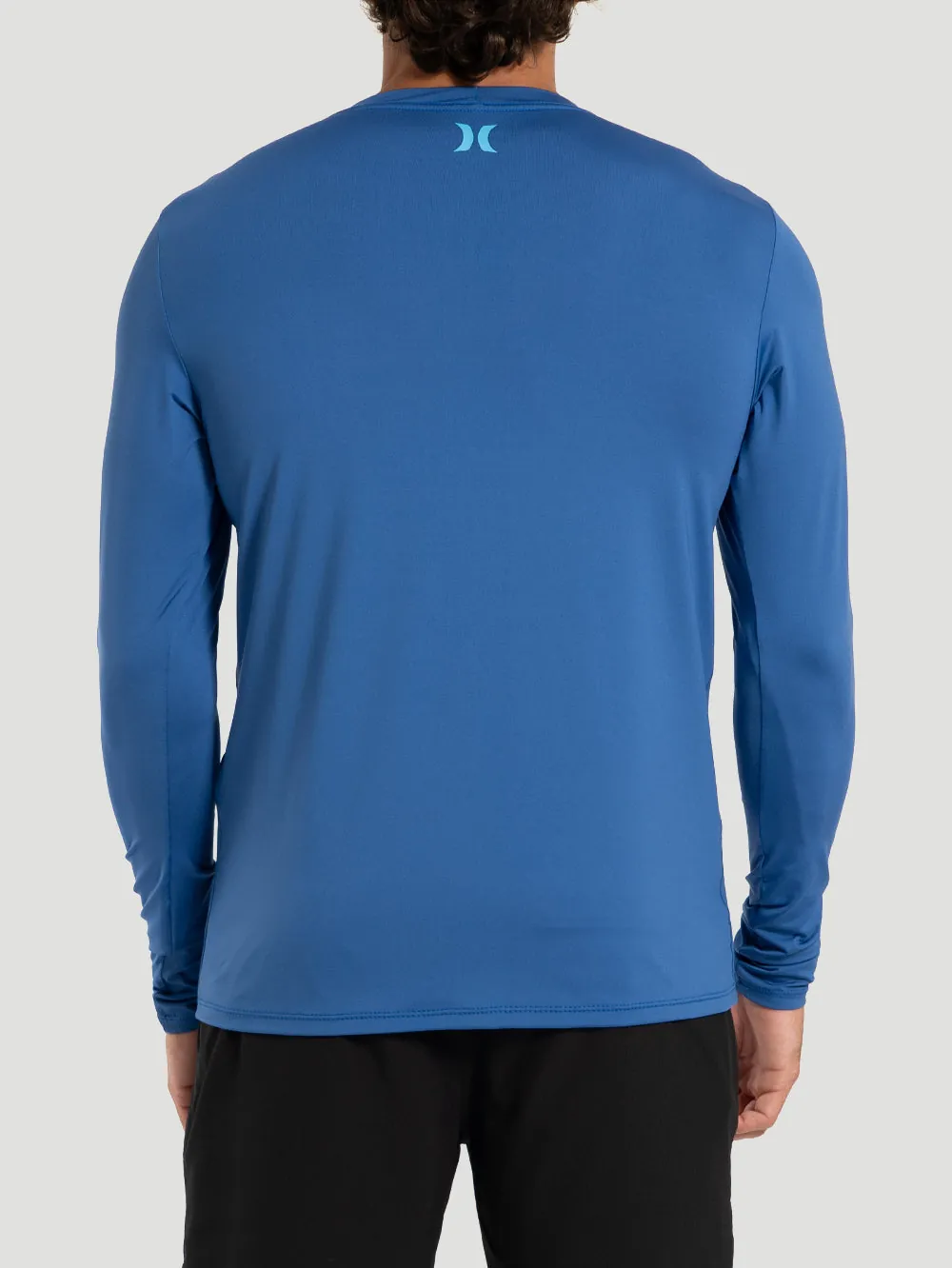 Camiseta UV Surf Hurley Mini Icon II Manga Longa Azul - foto 2