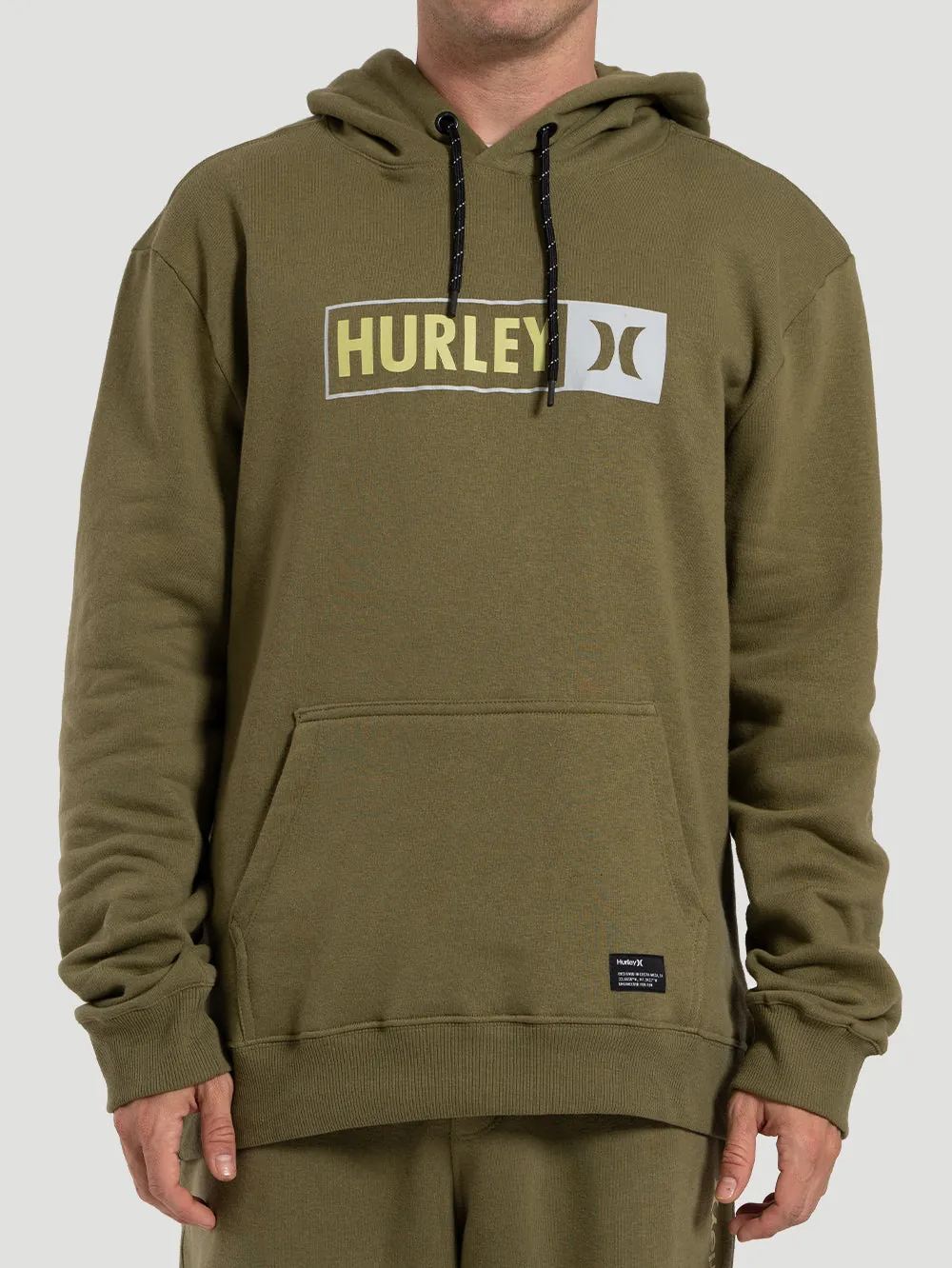 Moletom Canguru Fechado Verde Hurley Track - foto 1
