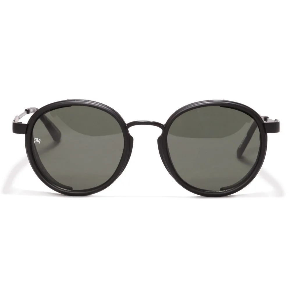 Óculos de Sol Evoke Sandstorm EOH11 Black Matte Silver Green Total - foto 3