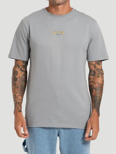 Camiseta Manga Curta Hurley Bells Cinza