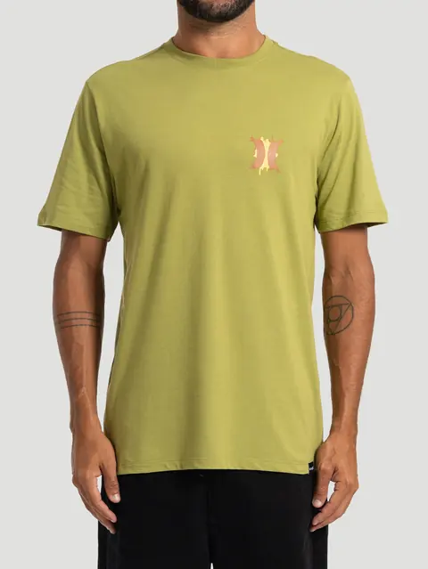 Camiseta Manga Curta Hurley Bombcloud Verde