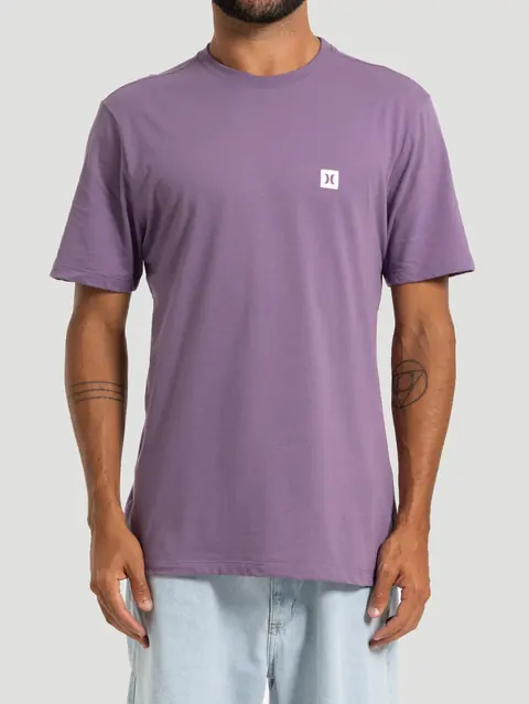 Camiseta Manga Curta Hurley Mini Icon Roxo