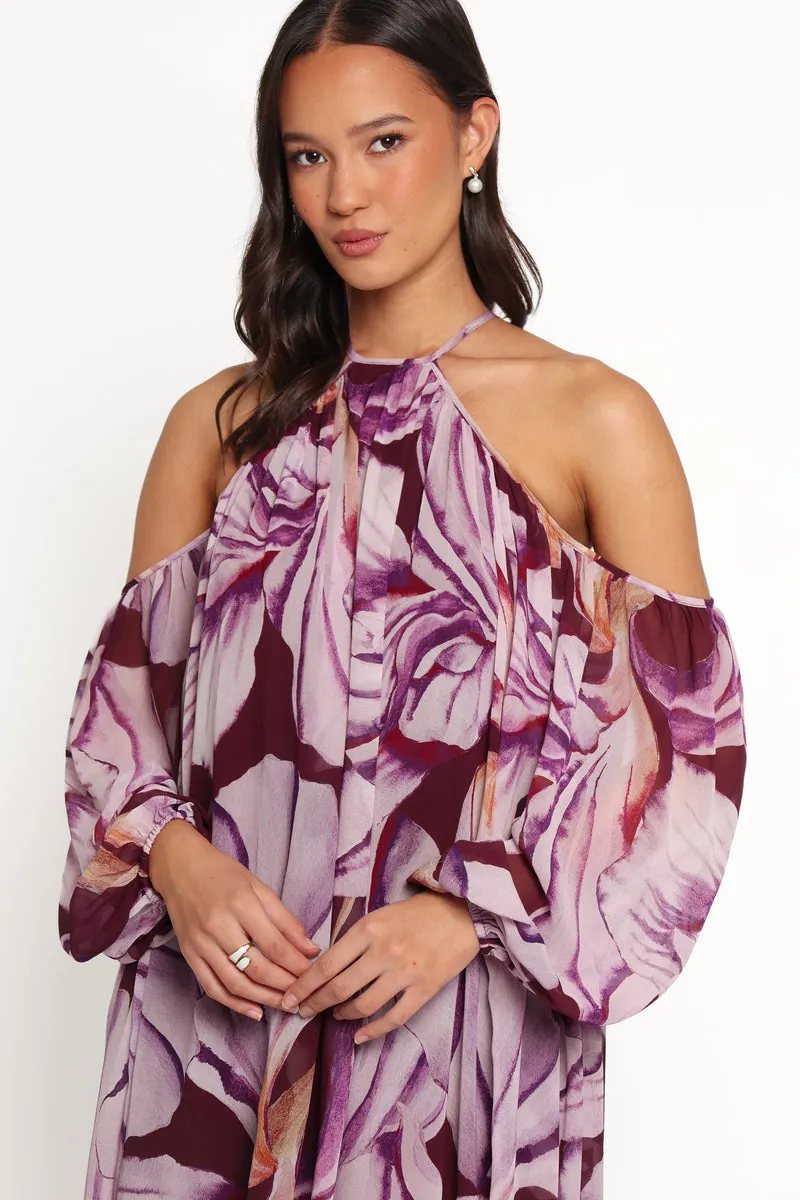 Vestido Longo Laiken Plum Floral - foto 3