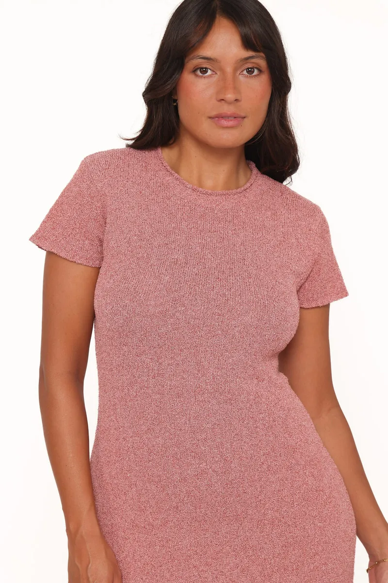 Vestido Longo Tricô Lowell Brick Vermelho - foto 3