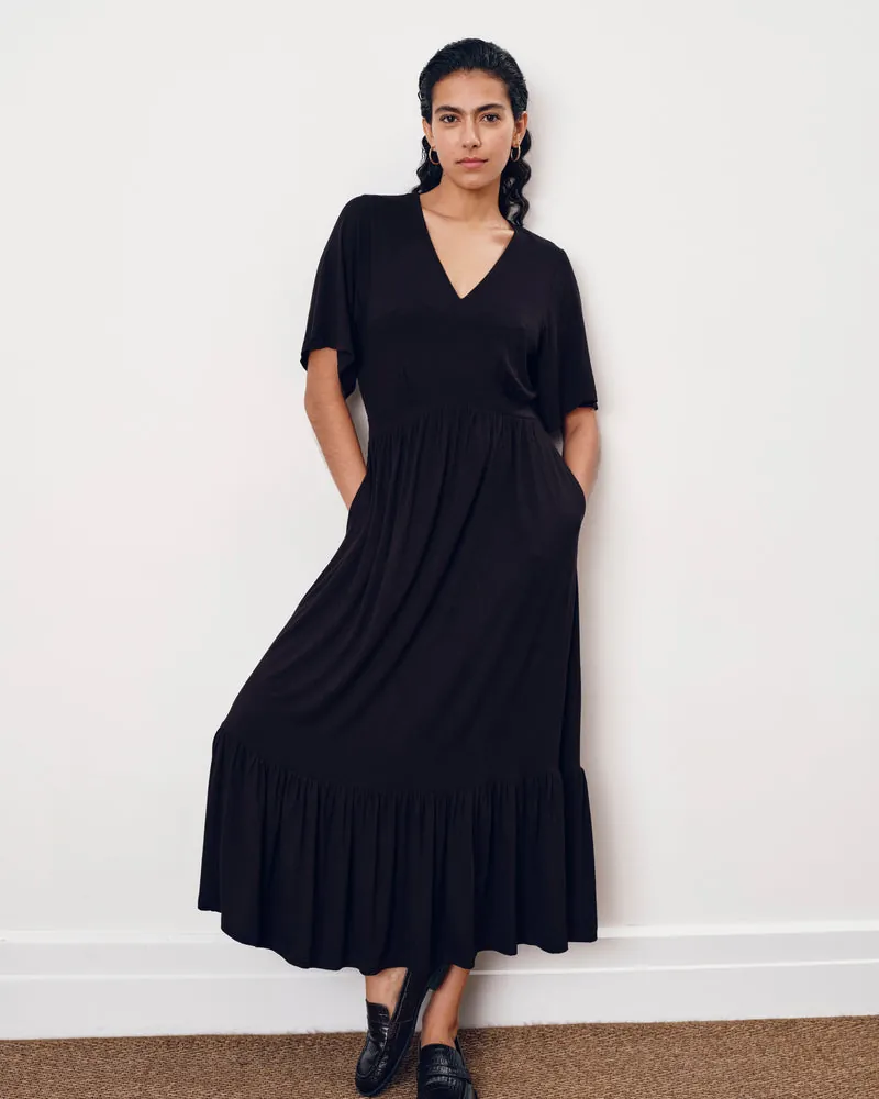 Vestido Ravello Liquid Jersey Preto - foto 1